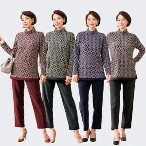 [마담엘레강스] 아리아나 기모 상하세트 K244BL01+K244SL01