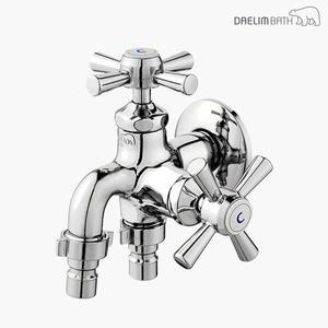 [DAELIM]대림바스 2구 커플링가로꼭지 세탁기수전 수도꼭지 다용도실수전 베란다수도꼭지 DL-G4547