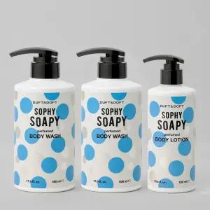 [N배송]더프트앤도프트 퍼퓸드 샤워 2종 세트 (바디워시 500mlx2+바디로션 300ml) 선물 바디클렌저 보습 약