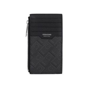 페라가모 간치니 모노그램 지퍼 카드지갑 66 1587 0780336