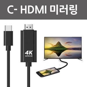 [기타]핸드폰모니터연결 MHL 케이블 C타입 HDMI 갤럭시 S22 S21 20 10 노트10 노트20 A90 5G 폴드