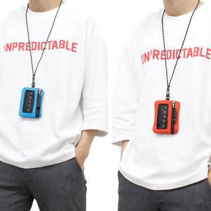 카드  트렌동전 수납 패션 찍찍이 지갑 학생 목걸이형