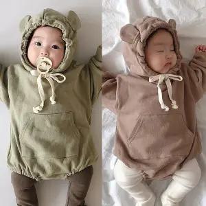달달곰 슈트 기모 / 아기옷 신생아옷 바디슈트 바디수트