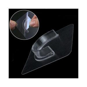 무타공 홀더 투명 봉 브라켓 루미나D 접착식