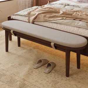 엔틱 침대옆 스툴 의자 사이드 인테리어 원목 벤치형