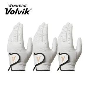 [볼빅]볼빅 퍼포먼스 양피 여성용 골프장갑 화이트 3장 세트