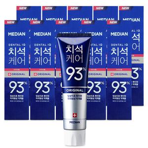 메디안 치석 케어 93% 오리지널 치약 120g x 12개