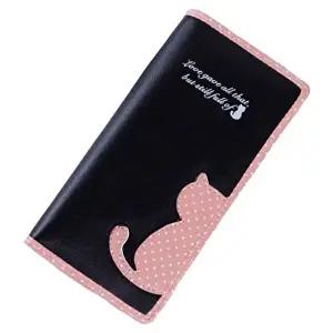 초등장지갑 심플 여학생 인조PU DORT 미니클러치 블랙-WAC2A2B