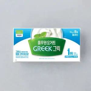 [풀무원]다논 그릭 플레인 90g*8입(720g)