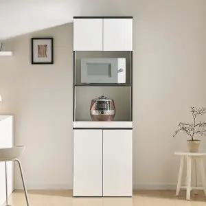 [바로방 가구]로인 600 주방 렌지대 전자렌지 밥솥 수납장 1800 키큰렌지대