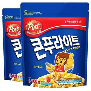 포스트 콘푸라이트 시리얼 1.1kg x 2박스 대용량 아침대용 식사대용 곡물 시리얼