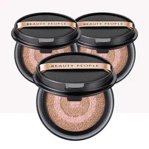 뷰티피플 철벽녀 쿠션 시즌15 나노 비타민 광천수 쿠션 파운데이션 리필 18gx3개