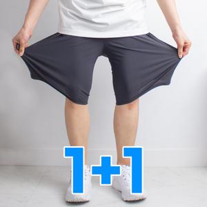 [2장] 6부 반바지 냉장고반바지 스판 아이스 쿨 냉감 신축성 편한 여름 팬츠 버뮤다팬츠 남자 여자 공용
