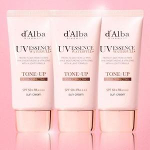 달바 워터풀 핑크 톤업 선크림 비건 물광 50ml x 3개