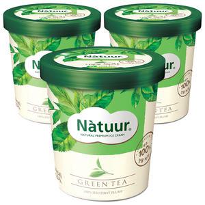 [슈팅냉동] 롯데웰푸드 나뚜루 녹차 파인트, 474ml, 3개