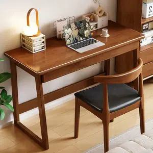 아트박스/마전동상회 고무나무 서랍형책상 컴퓨터 일자형책상