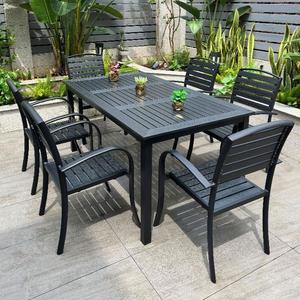 야외용 철제 테이블 4인용 주물 탁자 의자 세트 테라스 6인용 가든 마당 편의점 벤치