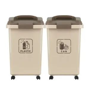 다용도 사무실 야외 솔보 30L 50L 쓰레기통 2P 재활용분리수거함 가정용분리수거