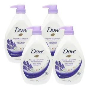 도브 바디워시 라벤더 하이드레이션 1L 4개 / 저자극 바디클렌저