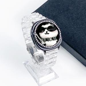 엔터콘 갤럭시워치 8 클래식 한줄 큐빅 베젤링