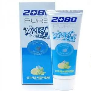2080퓨어 베이킹소다 치약 레몬라임 120g