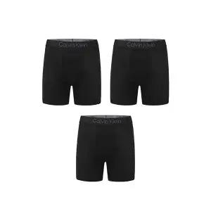 [캘빈클라인 언더웨어]CK 캘빈클라인 울트라소프트 모달 3팩 박서브리프 남성 팬티 블랙 NB4193-001