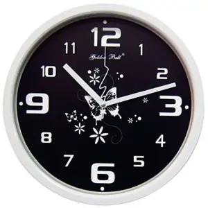 GB4235 무소음 화이트 나비꽃 벽시계 제조한국 예쁜시계 집들이 선물