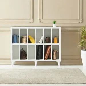 우아미가구 에빈 2단 정리 책꽂이 책장 다리형 1200