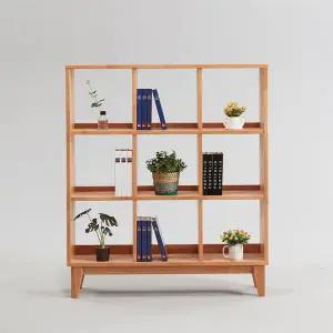 우아미가구 로온 엘다 원목 9칸 인테리어 책장