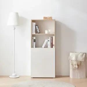 우아미가구 리우 4단 도어 책장 600