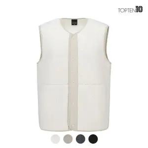 [탑텐] 남성 에코 쉘파 브이넥 베스트 AMSC4TC1901