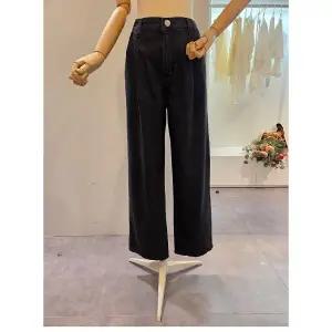[대구백화점] [클리지]뒷밴딩 핀턱 흑청 와이드 팬츠(CP6WPT10)