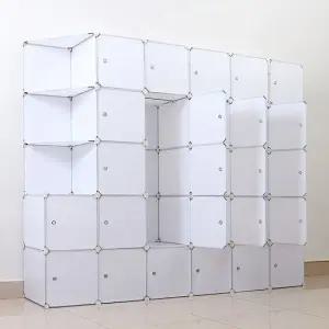 심플리 화이트 선반 옷장 210x175cm 210x175cm