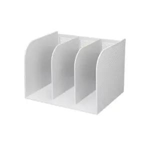 책꽂이 3단 95091 회색 297x235x208 1p 파일 교과서 파일꽂이 책상정리 서류정리함