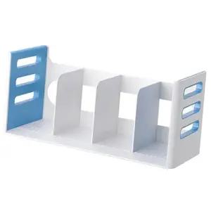 책꽂이 4단 하늘 460x190x190 1p 파일 교과서 서류 파일꽂이 책상정리 서류정리함