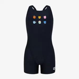 [아레나](대구신세계)여아동 일반 젤리베어 아동 3부 반신 레이서백 실내수영복(A5FG1GL01)BLK