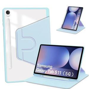 새로운 삼성 갤럭시 탭 S11 5G 11인치 S10 FE 2025 케이스 SM-X730 SM-X736 아크릴 360 ° 회전식 PU 스탠