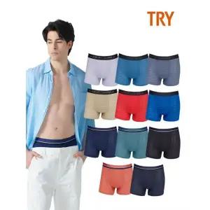 TRY [트라이/홈쇼핑이월] 빅사이즈포함 남성 에어로쿨 드로즈 10+1매827001