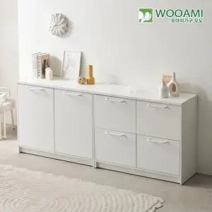 우아미가구 모노 피아 와이드 2단 서랍장 NA5408