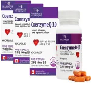 캐나다산 코엔자임Q10효능 식약청 인정 코큐텐 100mg 3통
