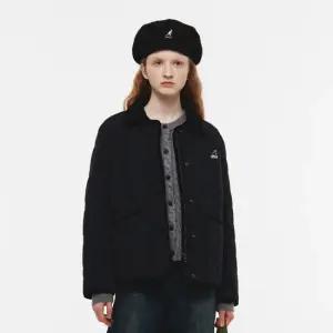 우먼스 코듀로이 칼라 퀼팅 자켓 8556 블랙