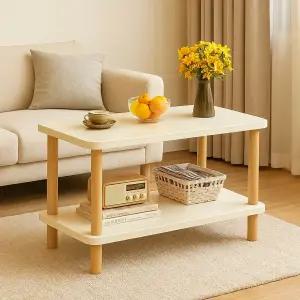 편리홈 원목 2단 협탁 사이드 테이블, 1개