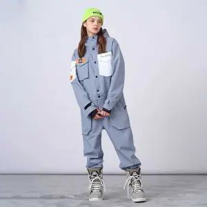 일체형 스키복 점프슈트 방풍 커플 겨울 스노우보드복