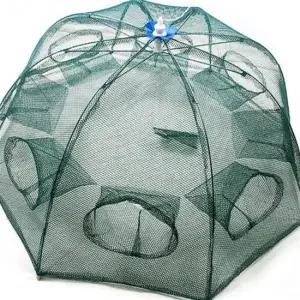 우산형 자동 어망 8구 피라미 낚시망 어포기 접이식 낚시용품 오토매틱 민물낚시 낚시그물