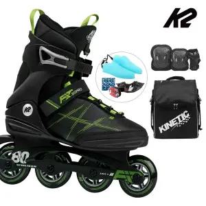 [케이투스케이트]성인 인라인스케이트 K2 핏 80 프로 성인용 인라인+가방+보호대 신발항균건조기 휠커버