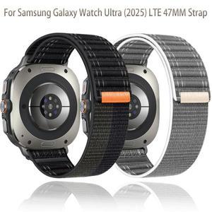 삼성 갤럭시 워치 울트라 8/7 47mm 웨이브 패턴 패브릭 브레이슬릿 밴드 2025용) 공식 나일론 루프 스트랩