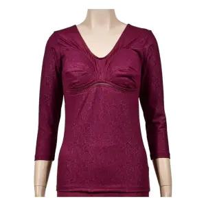 플라워 패턴 따뜻한 기모소재 여성 브라 내복 상의 동내의 여자내복