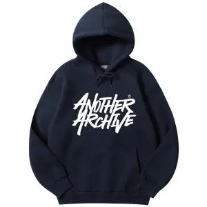 어나더 아카이브 ANOTHER ARCHIVE 그래피티 로고 후드티_네이비 TSH9520042 210429