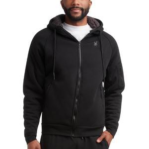 스파이더 남성용 풀 지퍼 코지 셰르파 안감 와플 니트 후디 - 경량 컴포트 재킷 (S-XXL)