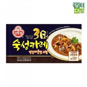 고형 3일 x 200g 약간매운맛 오뚜기 4개 숙성카레 숙